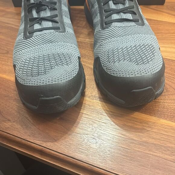 Timberland Pro Orange Gray Radius Knit Slip On Composite Safety Toe Shoe Size 14 - Picture 3 of 13